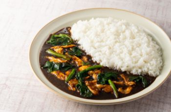 チキン煮込みxほうれん草