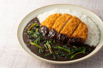 熟成トンカツ×ほうれん草